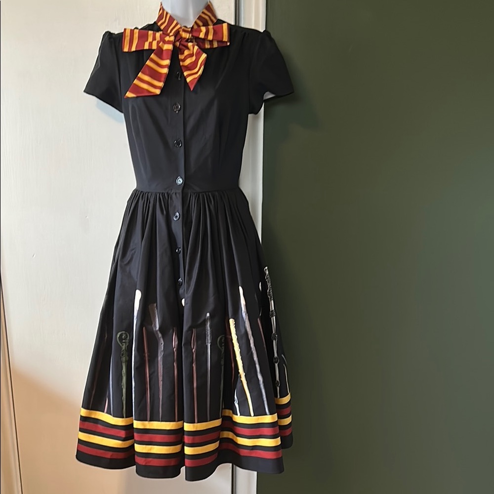 Unique Vintage x HP Gryffindor Wand Dress